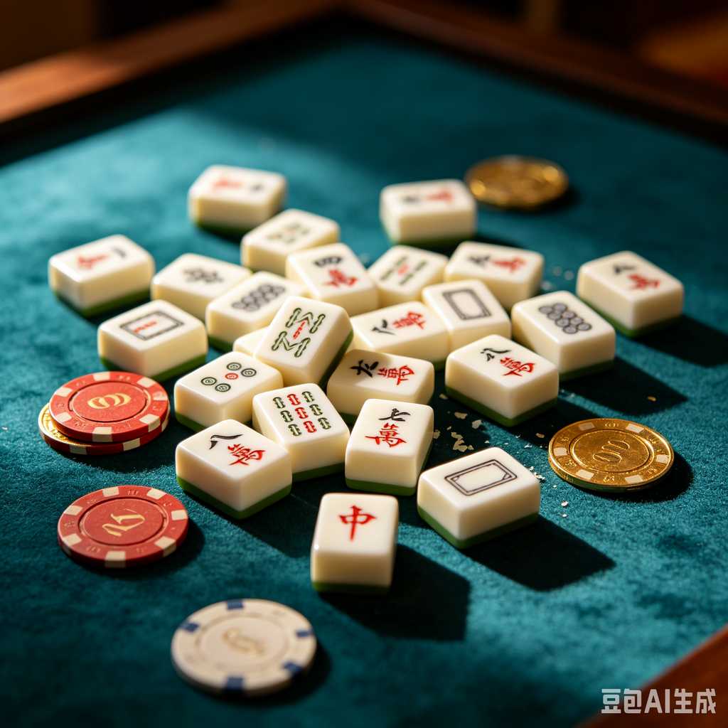minimal text mahjong set